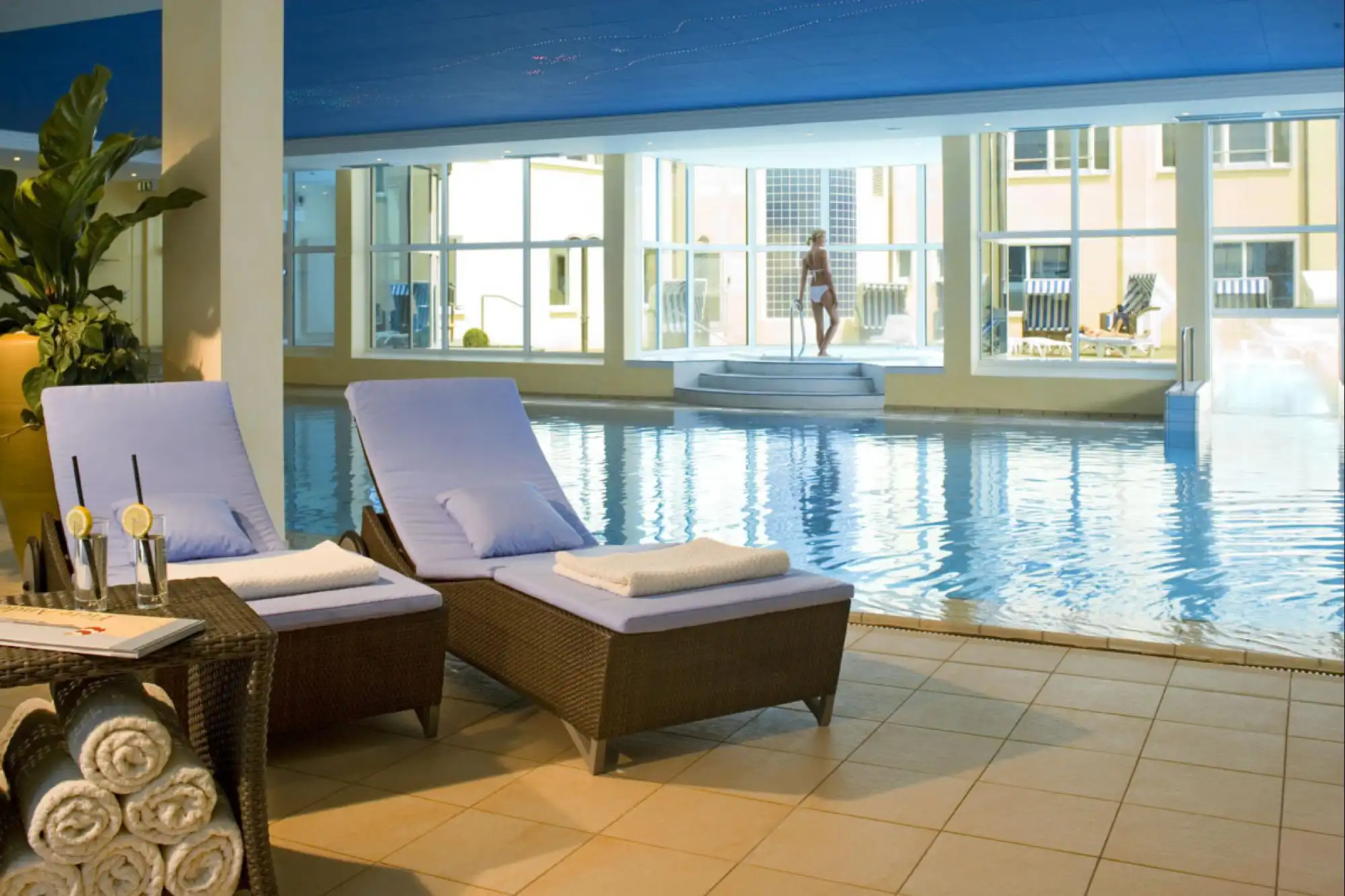 Meerwasser-Hallenbad · 28 °C · 8 x 17 Meter · Beheizt Ja · im Strandhotel Georgshöhe  · Niedersachsen · Deutschland