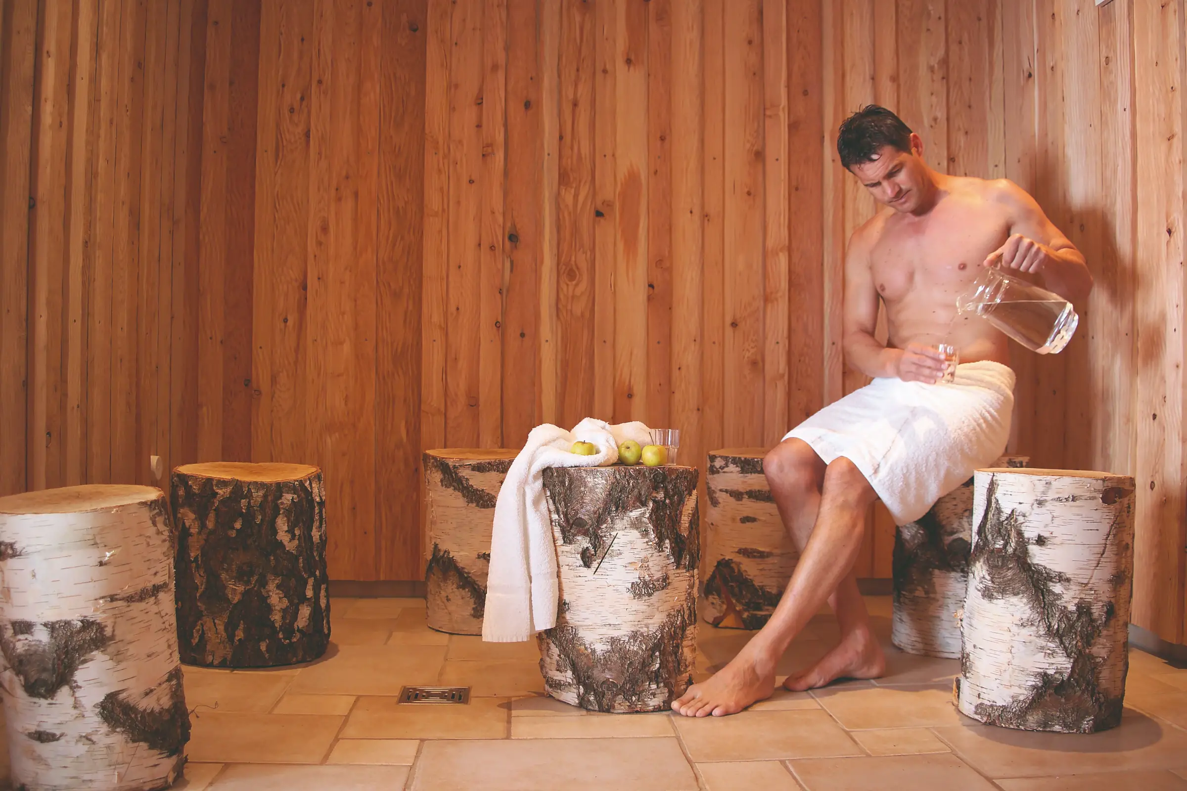 Schwitzkammerl · 60–70 °C · Luftfeuchtigkeit 20–40 % · Textilfrei Ja · im Wellnesshotel Bodenmaiser Hof  · Bayern · Deutschland